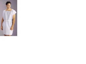 Patient Robe Unisex One Size Fits Most Blue Disposable 79002