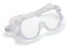Safety Goggles Clear Tint Plastic Lens Clear Frame Elastic Strap One Size Fits Most