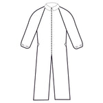 Coverall Extra Protection White Disposable NonSterile 10075