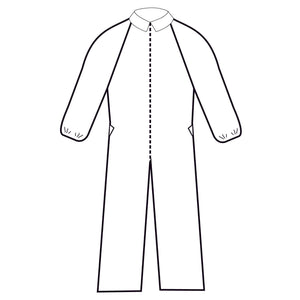 Coverall Extra Protection White Disposable NonSterile 10075