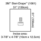 3M | Medium Drape with Incise Film & Pouch, 51