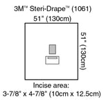 Medium Drape with Incise Film & Pouch, 51" x 51" 1061-10