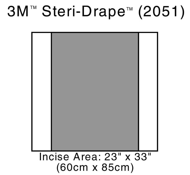 3M | Incise Drape, Overall 35" x 33", Incise 23" x 33" | 2051-40