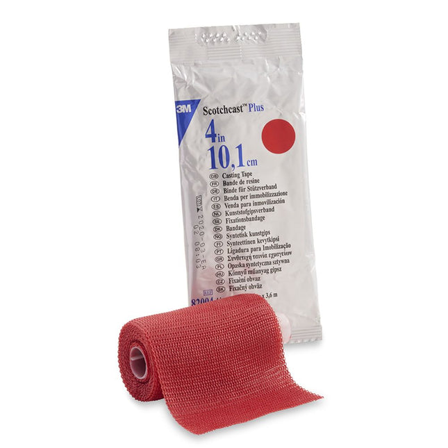 3M | Plus Casting Tape, 4" x 4 yds, Red | 82004R-10