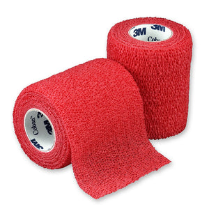 Self-Adherent Wrap, 3" x 5 yds, Red 1583R-24