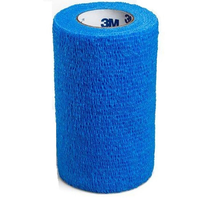 3M | Self-Adherent Wrap, 4" x 5 yds, Blue | 1584B-bx18