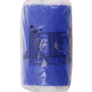 Self-Adherent Wrap, 4" x 5 yds, Blue 1584B-bx18