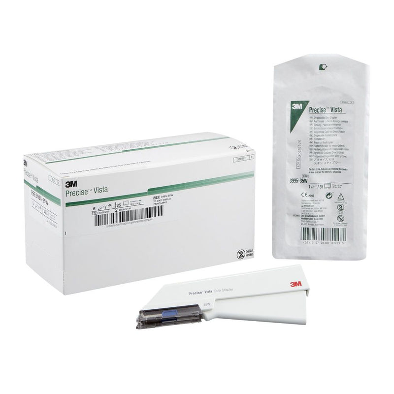 Precise Vista Disposable Skin Stapler, 35 Wide Staples 3996