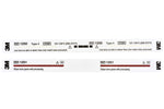 Indicator Strip For 100% EO & EO Mixture, 5/8" x 8", Color Change From Red to Green, Perforated 1251-960