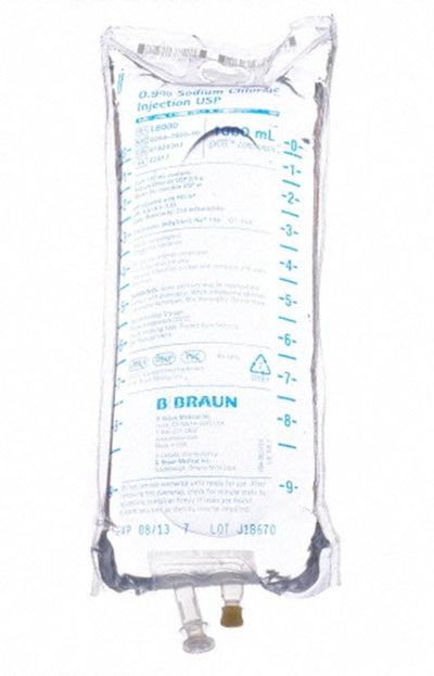 B. Braun Replacement Preparation Sodium Chloride, Preservative Free 0.9% IV Solution Flexible Bag 1,000 mL