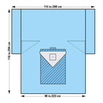 Orthopedic Drape Orthoarts Knee Arthroscopy Drape 114 W X 88 W X 116 L Inch Sterile 89267