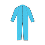 Coverall Blue Disposable NonSterile 75651