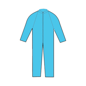 Coverall Blue Disposable NonSterile 75651