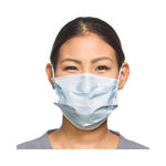 Procedure Mask FluidShield Pleated Earloops One Size Fits Most Blue NonSterile ASTM Level 2 Adult 62115-50