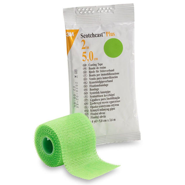 3M | Plus Casting Tape, 2" x 4 yds, Bright Green | 82002V-10