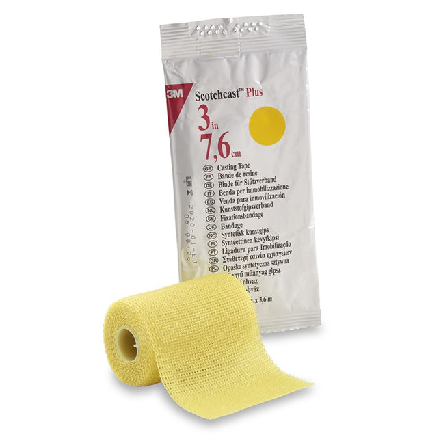 3M | Plus Casting Tape, Standard, 3" x 4 yds, Yellow | 82003Y-10