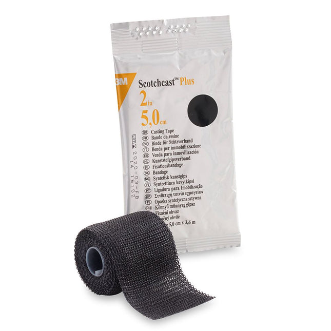 3M | Plus Casting Tape, 2" x 4 yds, Black | 82002A-10