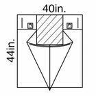 O&M Halyard Inc | Obstetrics / Gynecology Drape Under Buttocks Drape 40 W X 44 L Inch Sterile | 89414