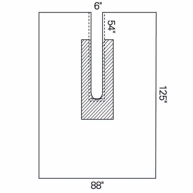 O&M Halyard Inc | Surgical Drape Large Ortho U-Drape 88 W X 125 L Inch Sterile | 89311