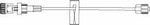 IV Extension Set Safsite Needle-Free Port Small Bore 7-1/2 Inch Tubing Without Filter Sterile 472060-100