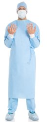 O&M Halyard Inc | Fabric-Reinforced Surgical Gown with Towel ULTRA Blue Sterile ASTM D4966 Disposable | 95211-CS/30