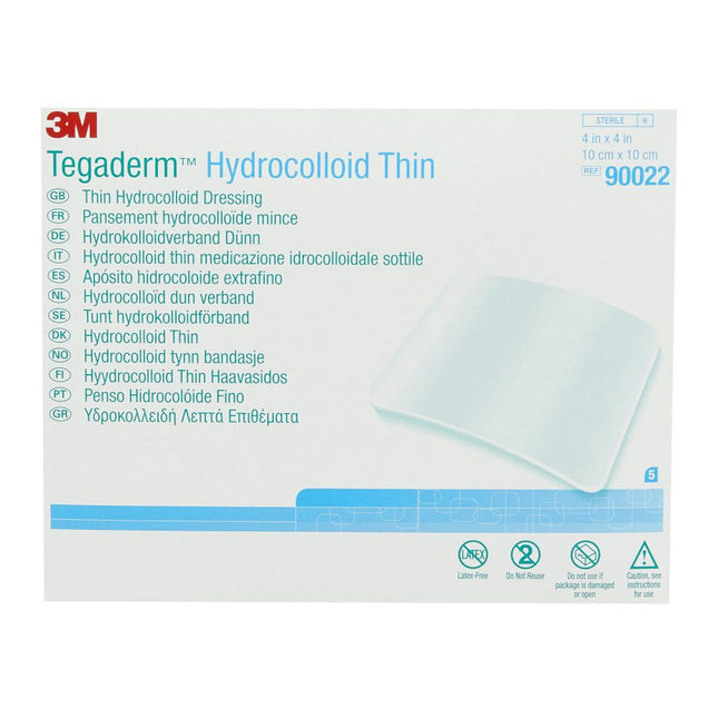 3M | Hydrocolloid Dressing, 4" x 4" Square | 90022-5