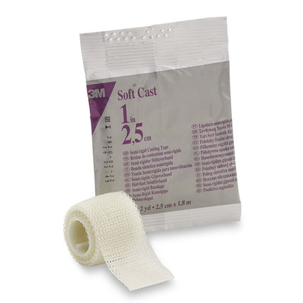 Soft Casting Tape, White, 1" x 2 yds | 82101-10 | SurgiMac