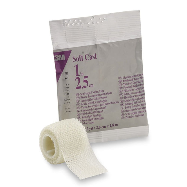 3M | Soft Casting Tape, White, 1" x 2 yds | 82101-10