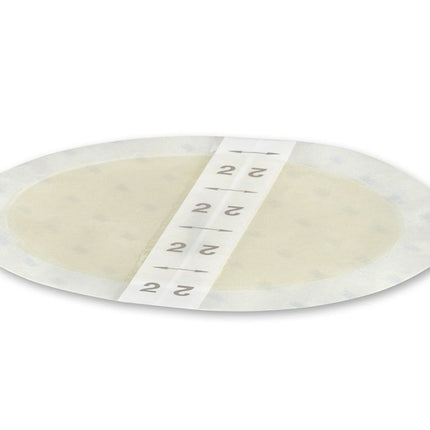 Hydrocolloid Dressing, 4" x 4¾" Dressing, 5" x 6" Overall, Oval | 90023-10 | SurgiMac