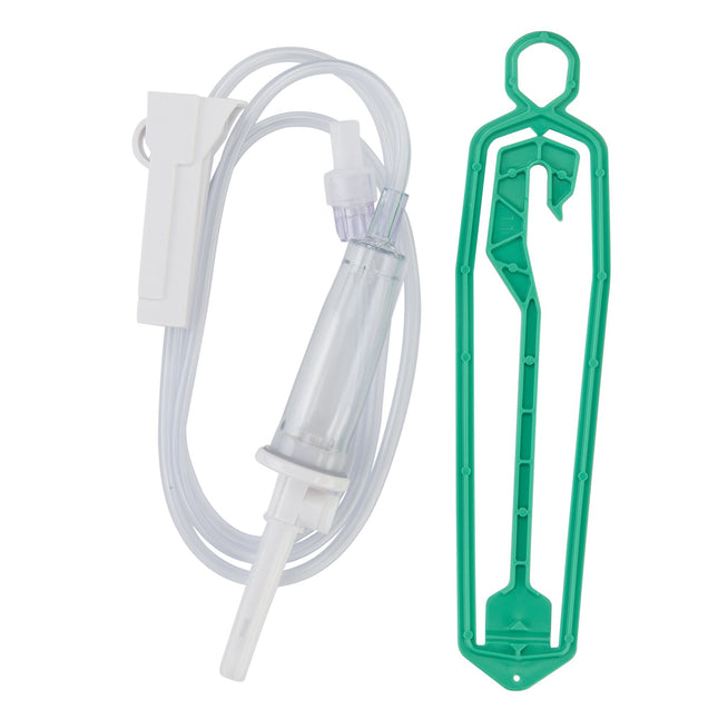 B. Braun Medical | BBraun Secondary IV Administration Set Gravity Without Ports 15 Drops / mL Drip Rate Without Filter 40 Inch Tubing Solution | V1921-1