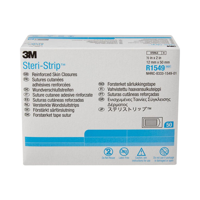 3M | Reinforced Skin Closure, ½" x 2", 6 strips/env | R1549-50