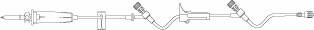 Primary IV Administration Set BBraun Gravity 2 Ports 60 Drops / mL Drip Rate Without Filter 106 Inch Tubing Solution 352062