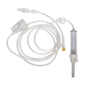 Primary IV Administration Set Rate Flow Gravity 1 Port 20 Drops / mL Drip Rate 15 Micron Filter 84 Inch Tubing Solution V5922-50