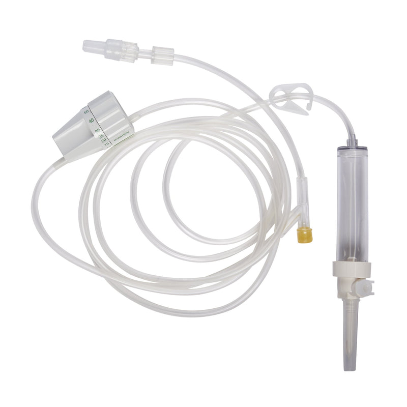Primary IV Administration Set Rate Flow Gravity 1 Port 20 Drops / mL Drip Rate 15 Micron Filter 84 Inch Tubing Solution V5922-50