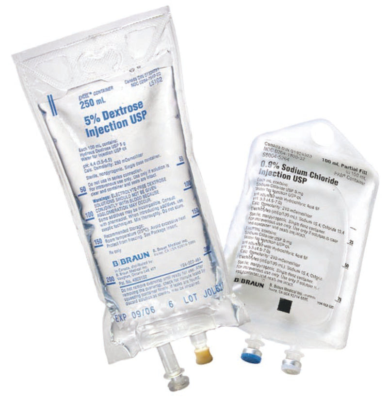 Replacement Preparation Sodium Chloride, Preservative Free 0.9% IV Solution Flexible Bag 25 mL Fill in 100 mL S8004-5410-116