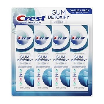 Crest Gum Detoxify Deep Clean Toothpaste, 4 ct. 267234