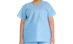 Scrub Shirt Blue 1 Pocket Short Sleeve Unisex 69704