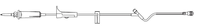 IV Pump Set BBraun Pump 1 Port 15 Drops / mL Drip Rate Without Filter 106 Inch Tubing Solution V1482