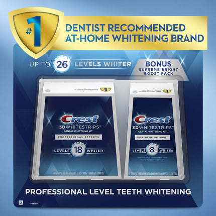 Crest 3D Whitestrips Prof. Eff. 20 ct. + Supreme Bright Boost 8 ct | 287065 | | Oral Care, Personal Care, Teeth-Whiteners | Crest | SurgiMac