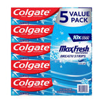 Colgate Max Fresh Toothpaste with Mini Breath Strips, Cool Mint, 5 pk./7.3 oz. 287479