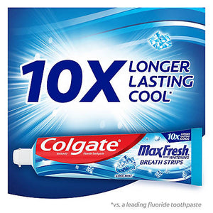 Colgate Max Fresh Toothpaste with Mini Breath Strips, Cool Mint, 5 pk./7.3 oz. 287479