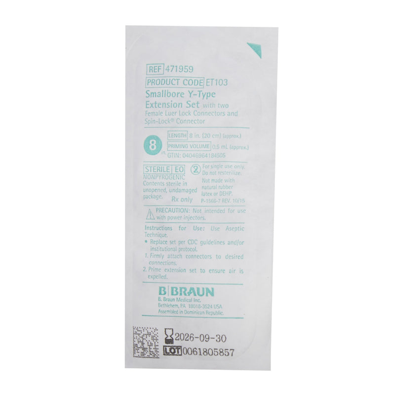 IV Extension Set Small Bore 8 Inch Tubing 471959