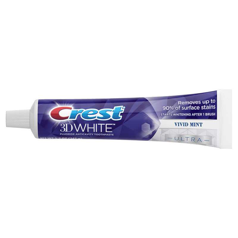 Crest 3D White Ultra Teeth Whitening Toothpaste, Vivid Mint, 5 pk./5.2 oz. 289273