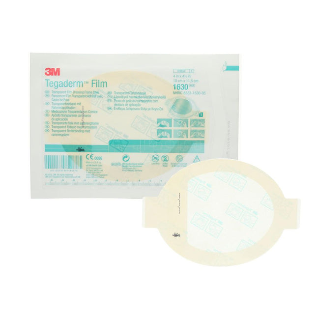 3M | Frame Style Transparent Dressing, 4" x 4½" with Label | 1630-50