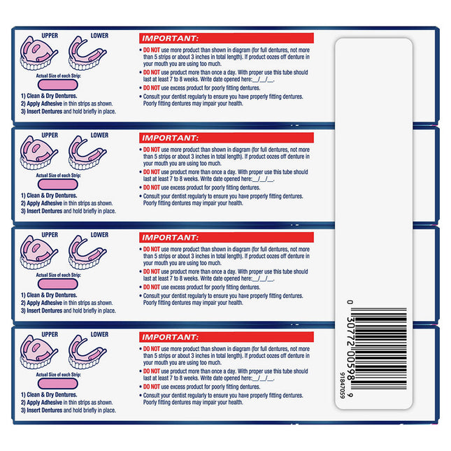 Fixodent | Fixodent Advanced Max Hold Denture Adhesive, 4 pk./2.2 oz. | 294059