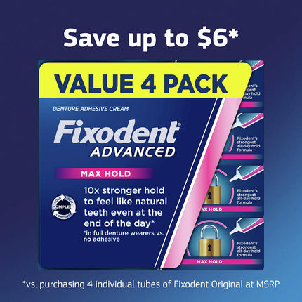 Fixodent Advanced Max Hold Denture Adhesive, 4 pk./2.2 oz. | 294059 | | Denture Cleaners, Oral Care, Personal Care | Fixodent | SurgiMac