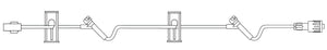 IV Extension Set Needle-Free Port Large Bore 35 Inch Tubing NF1370