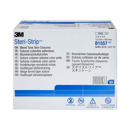 Blend Tone Skin Closure, ½" x 4", 6 strips/env | B1557-50 | SurgiMac