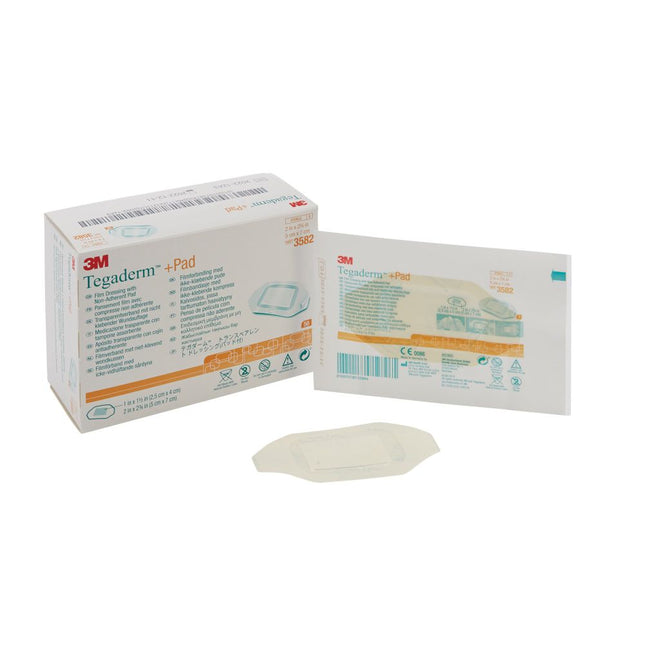 3M | Transparent Dressing, 2" x 2¾", Pad Size 1" x 1½" | 3582-50