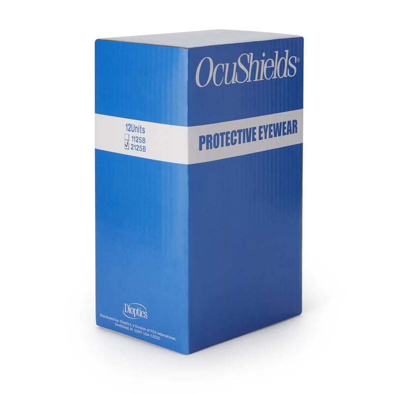Protective Goggles Ocushield Clear Tint Polycarbonate Lens Clear Frame Elastic Strap 2125B.FGX